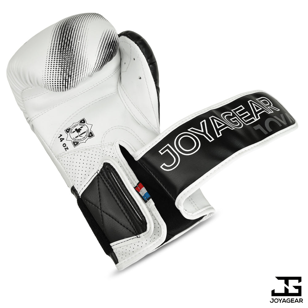 The Joyagear "Evolution" Boxing Gloves - White-Black