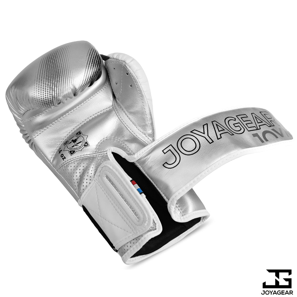 Joyagear "Evolution" Bokshandschoenen - Zilver/Wit