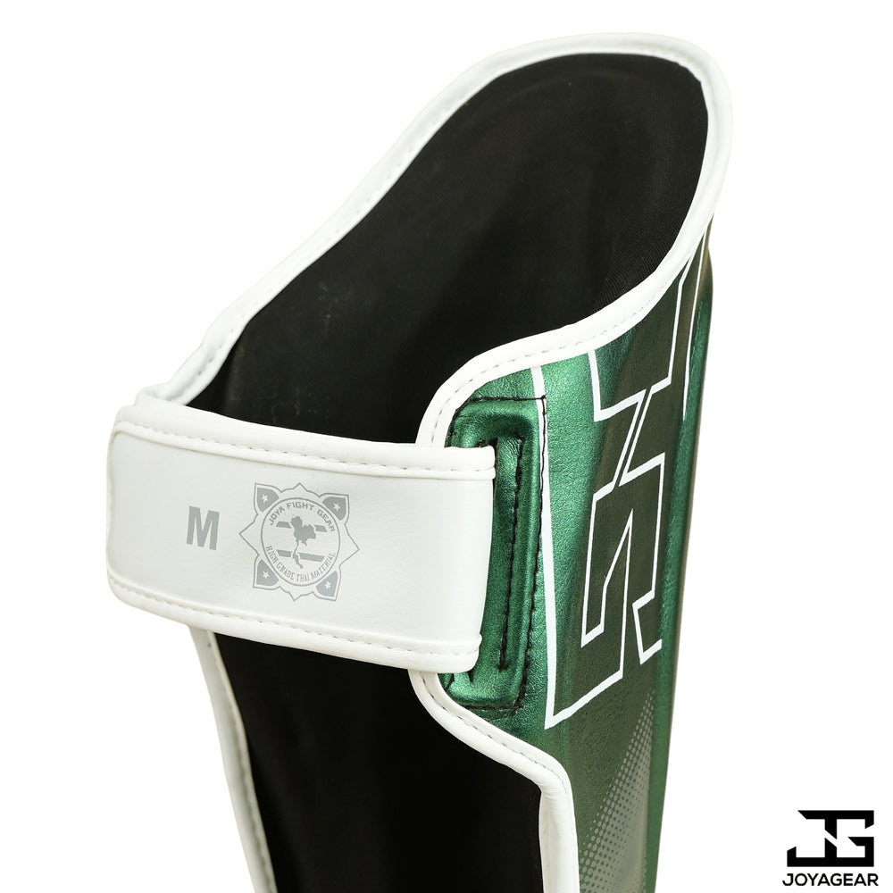 The Joyagear "Evolution" Shinguards - Green-White