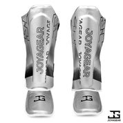 The Joyagear "Evolution" Shinguards - Silver-White