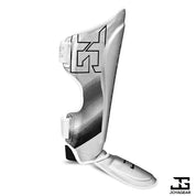 The Joyagear "Evolution" Shinguards - Silver-White