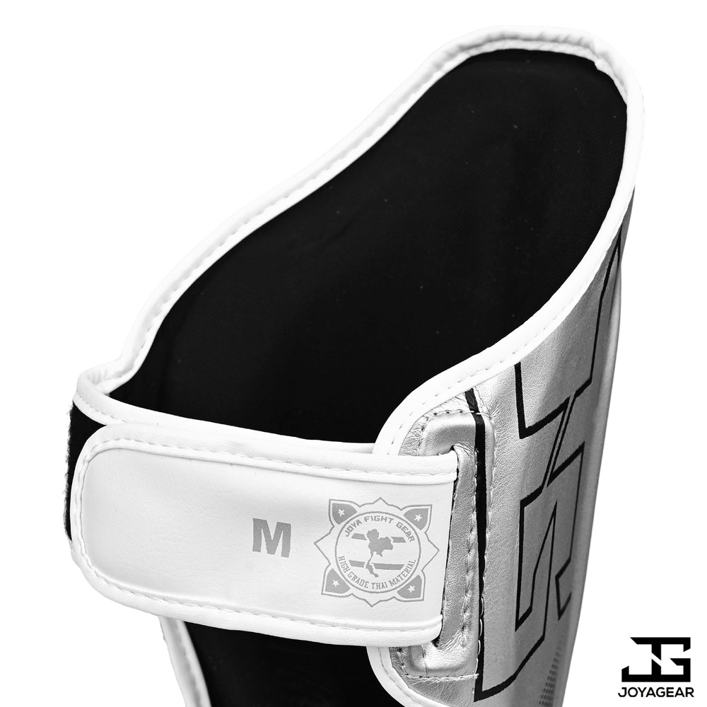The Joyagear "Evolution" Shinguards - Silver-White