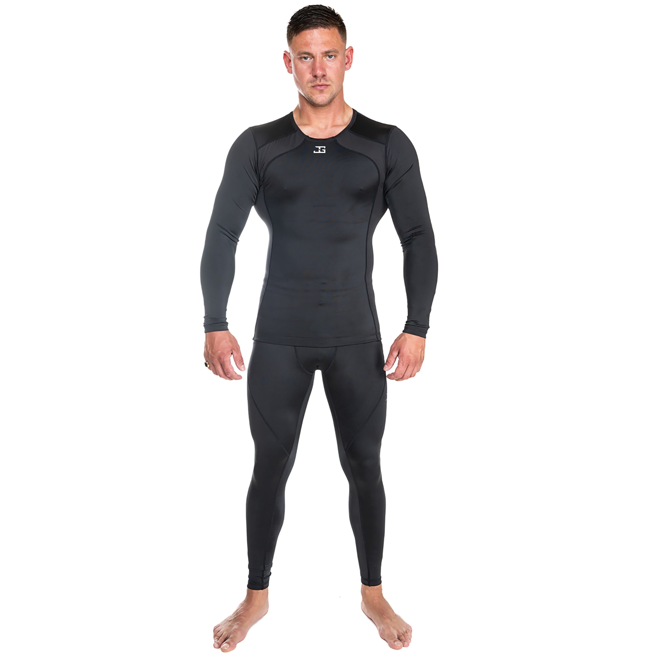 Joya Rashguard Lange Mouwen - Zwart/Wit