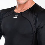 Joya Rashguard Lange Mouwen - Zwart/Wit