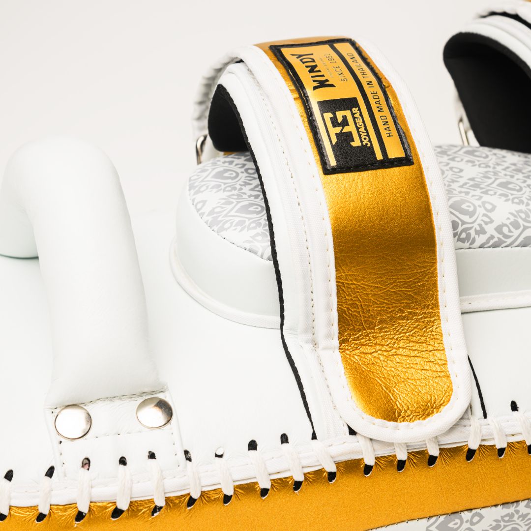 JOYAGEAR X WINDY THAI PADS White/Gold