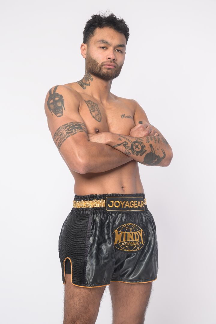 Joyagear X Windy Muay Thai Shorts Black/Gold