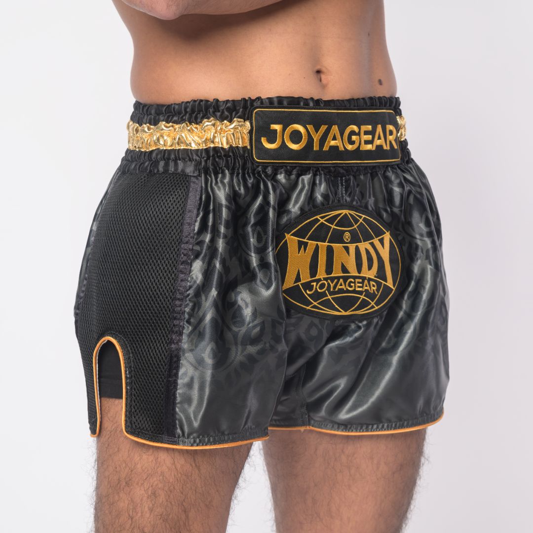 Joyagear X Windy Muay Thai Shorts Black/Gold