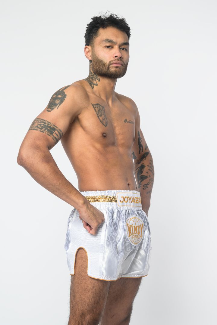Joyagear X Windy Muay Thai Shorts White/Gold
