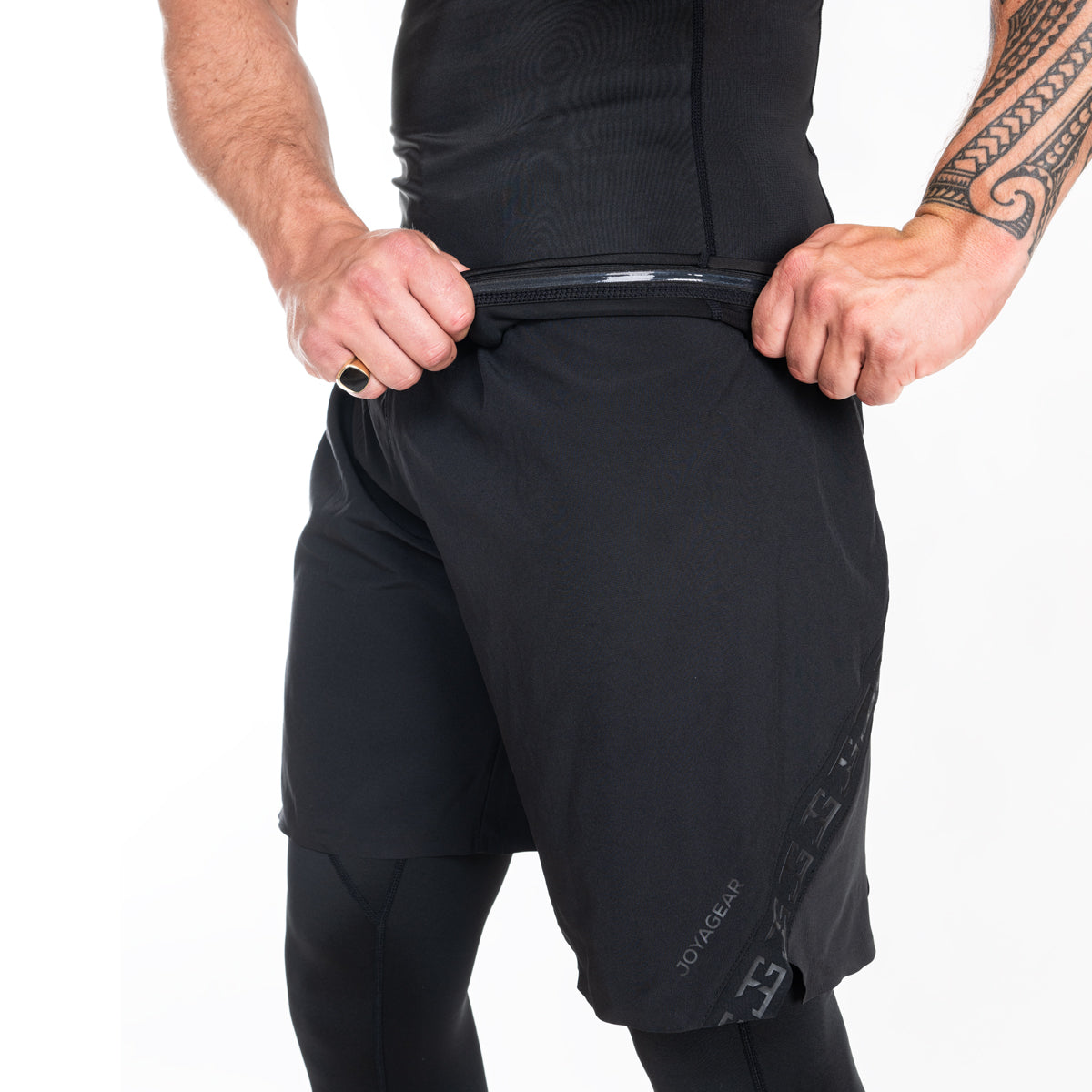 Joya Rashguard Lange Mouwen - Zwart/Wit