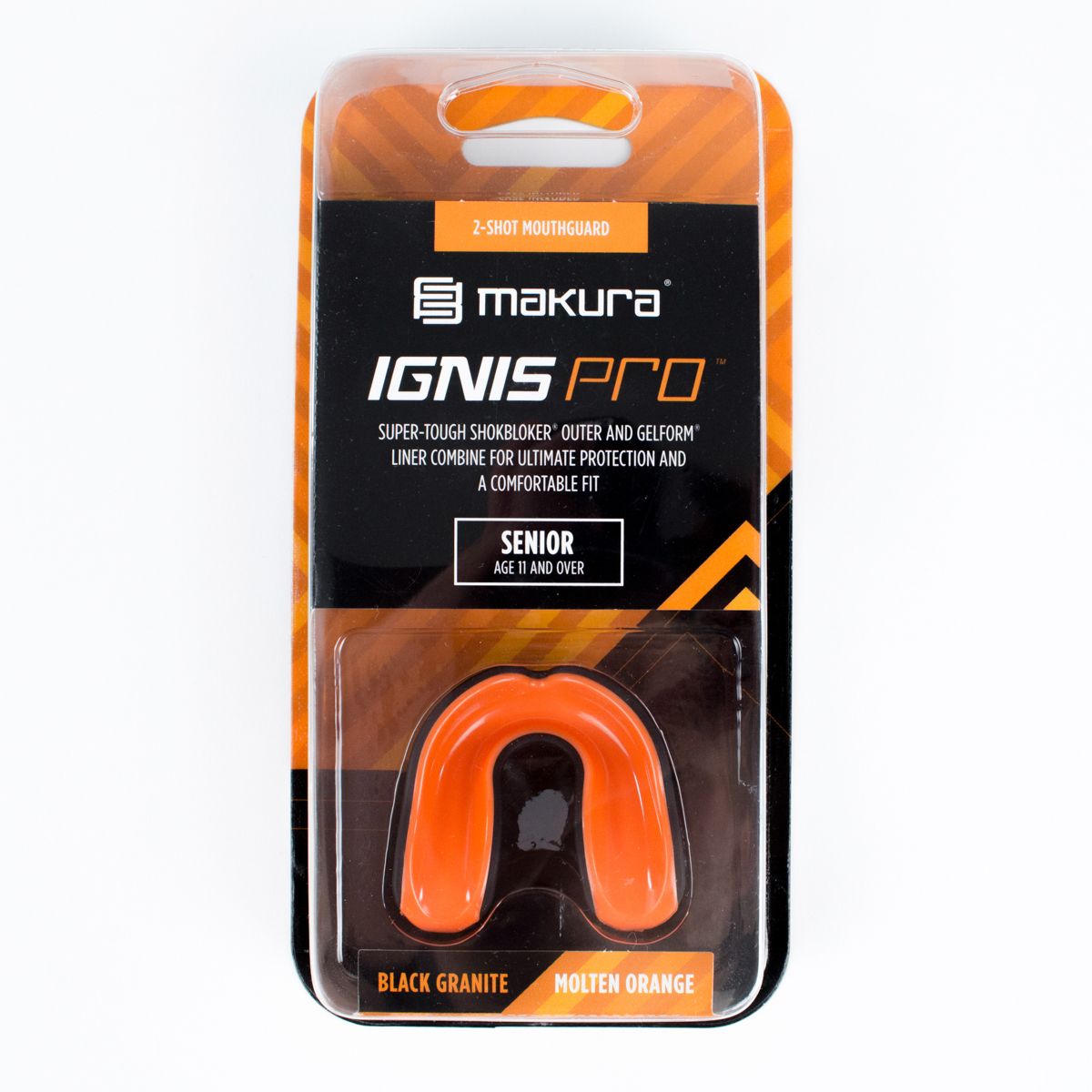 Makura Gebitsbeschermer Ignes Pro Black Granite / Molten Orange