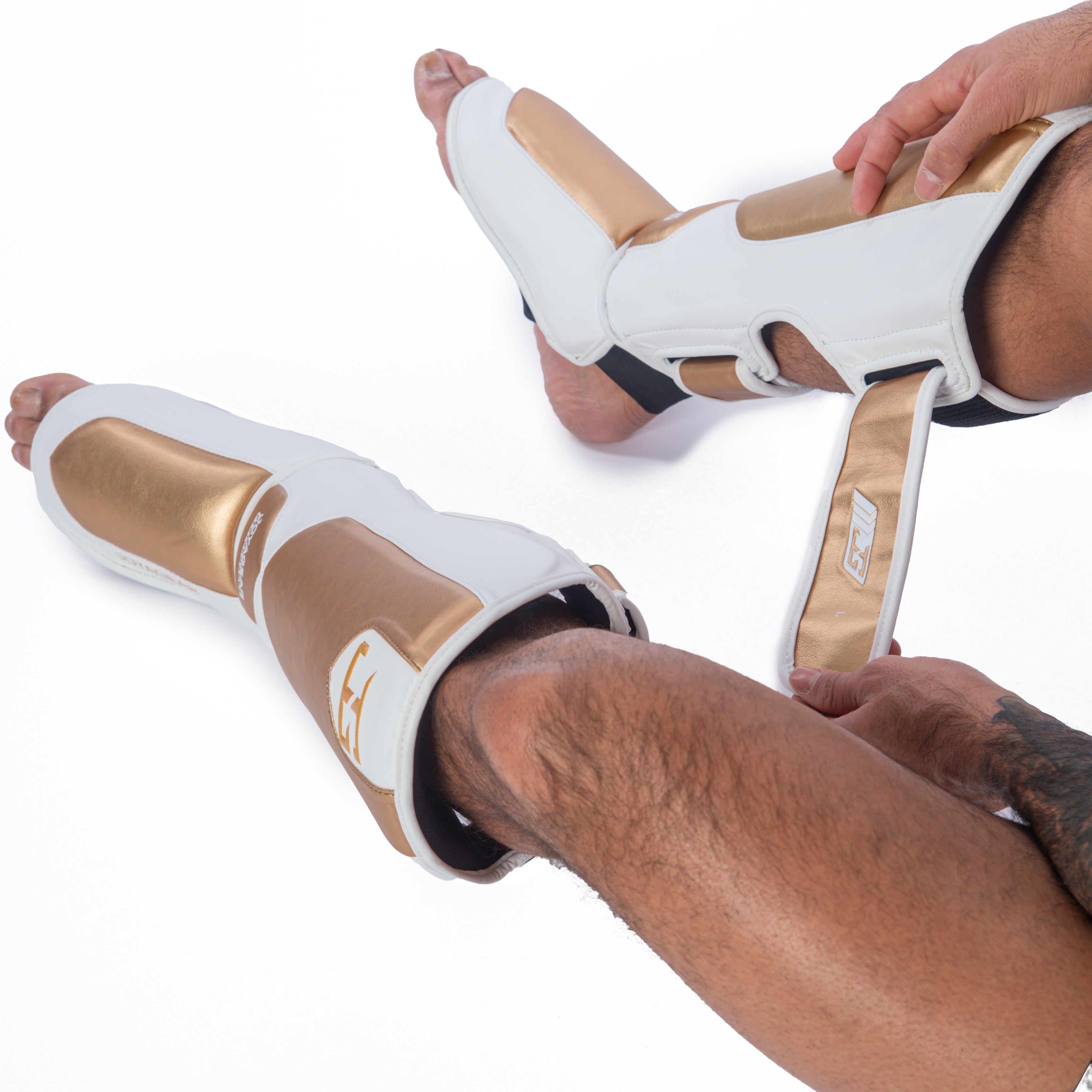 Joyagear Performance Scheenbeschermers Wit/Goud