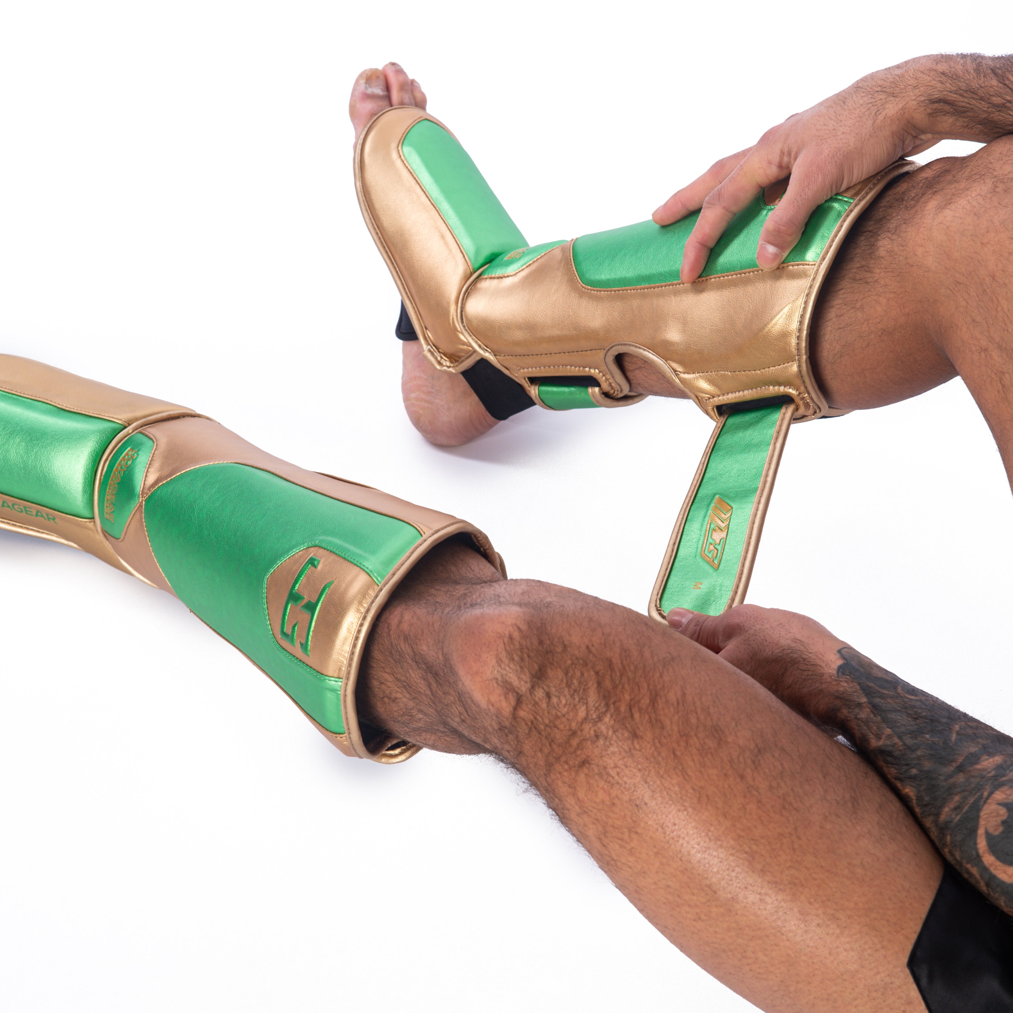 Joyagear Performance Scheenbeschermers Groen/Goud