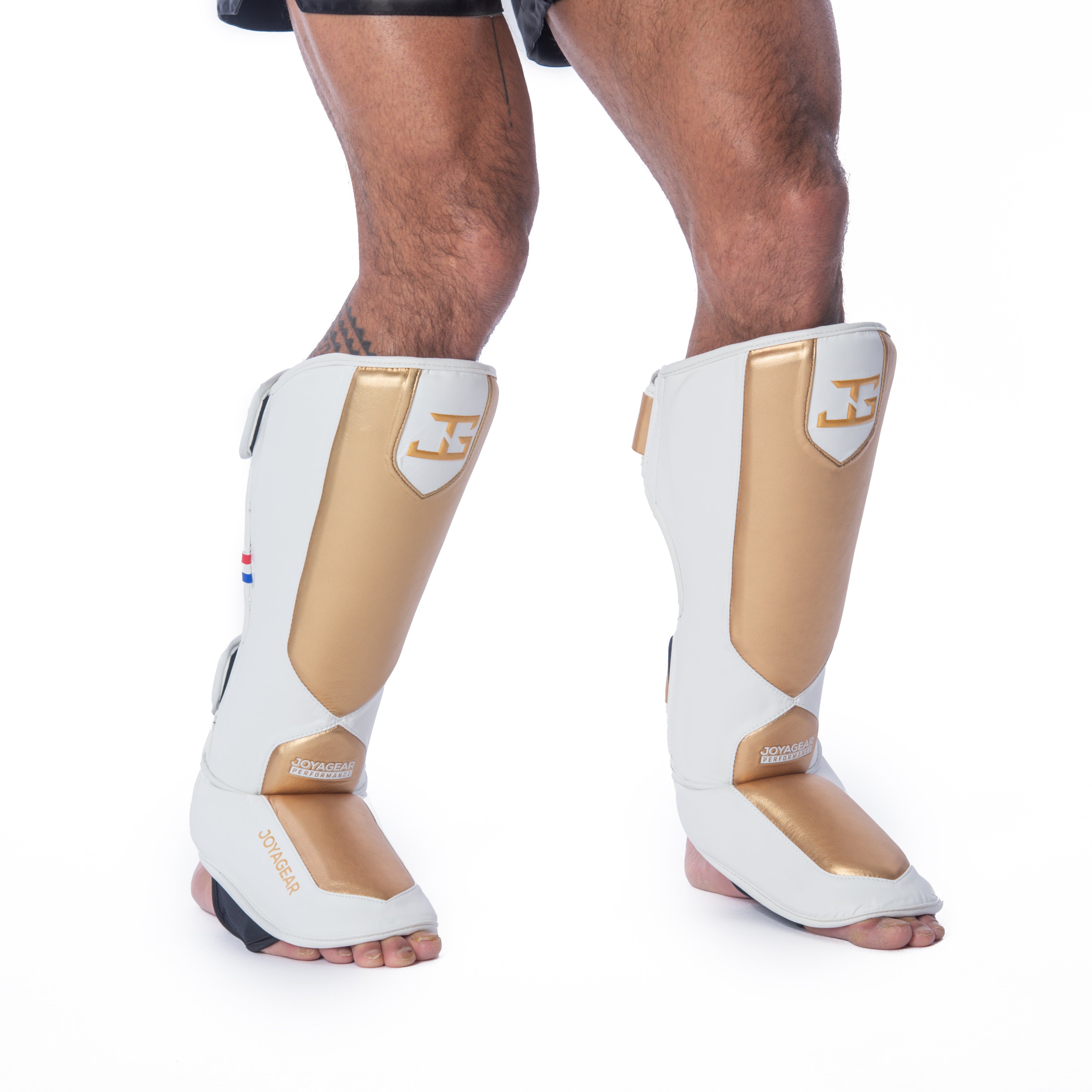 Joyagear Performance Scheenbeschermers Wit/Goud