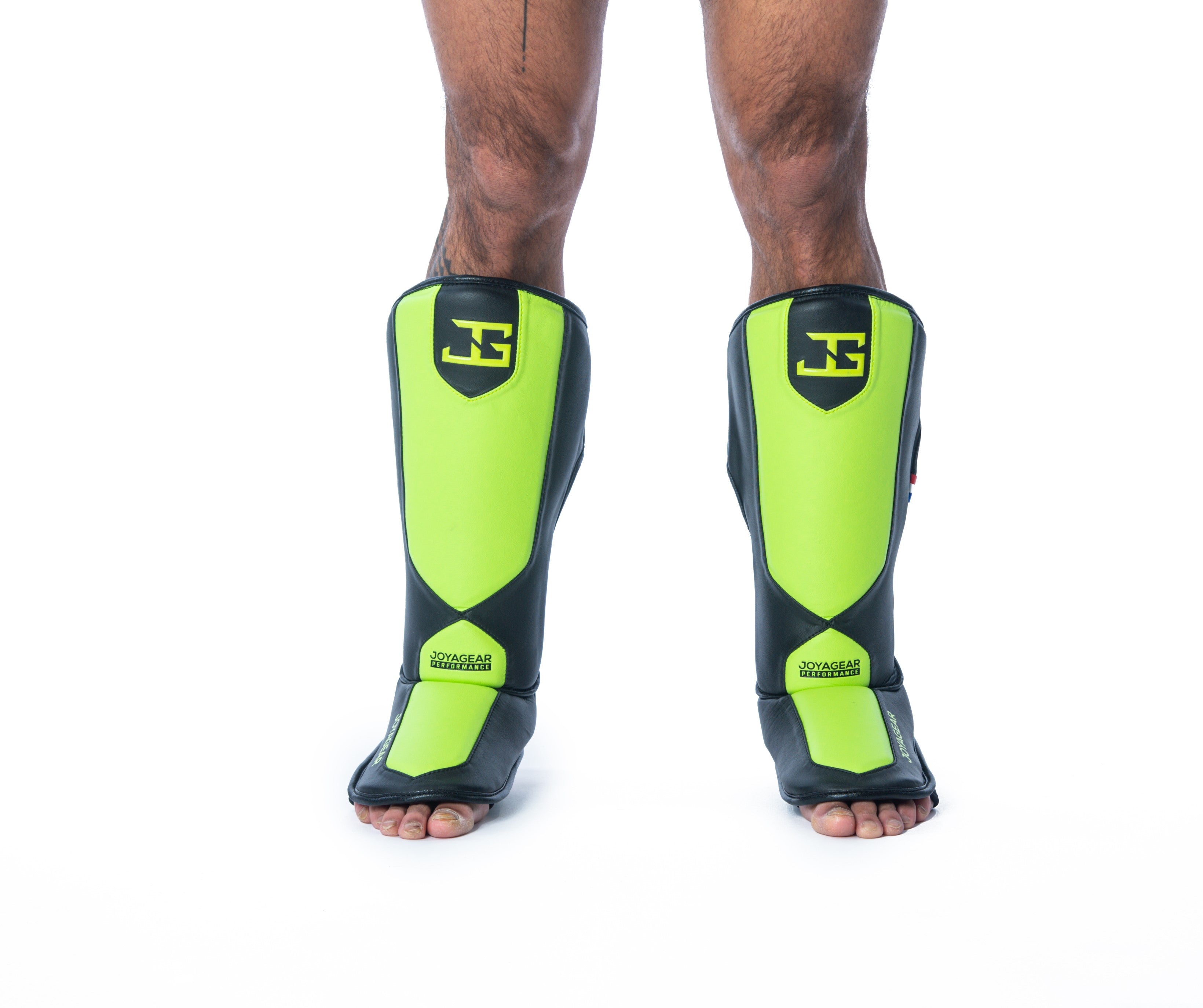 Joyagear Performance Scheenbeschermers Zwart/Limoengroen