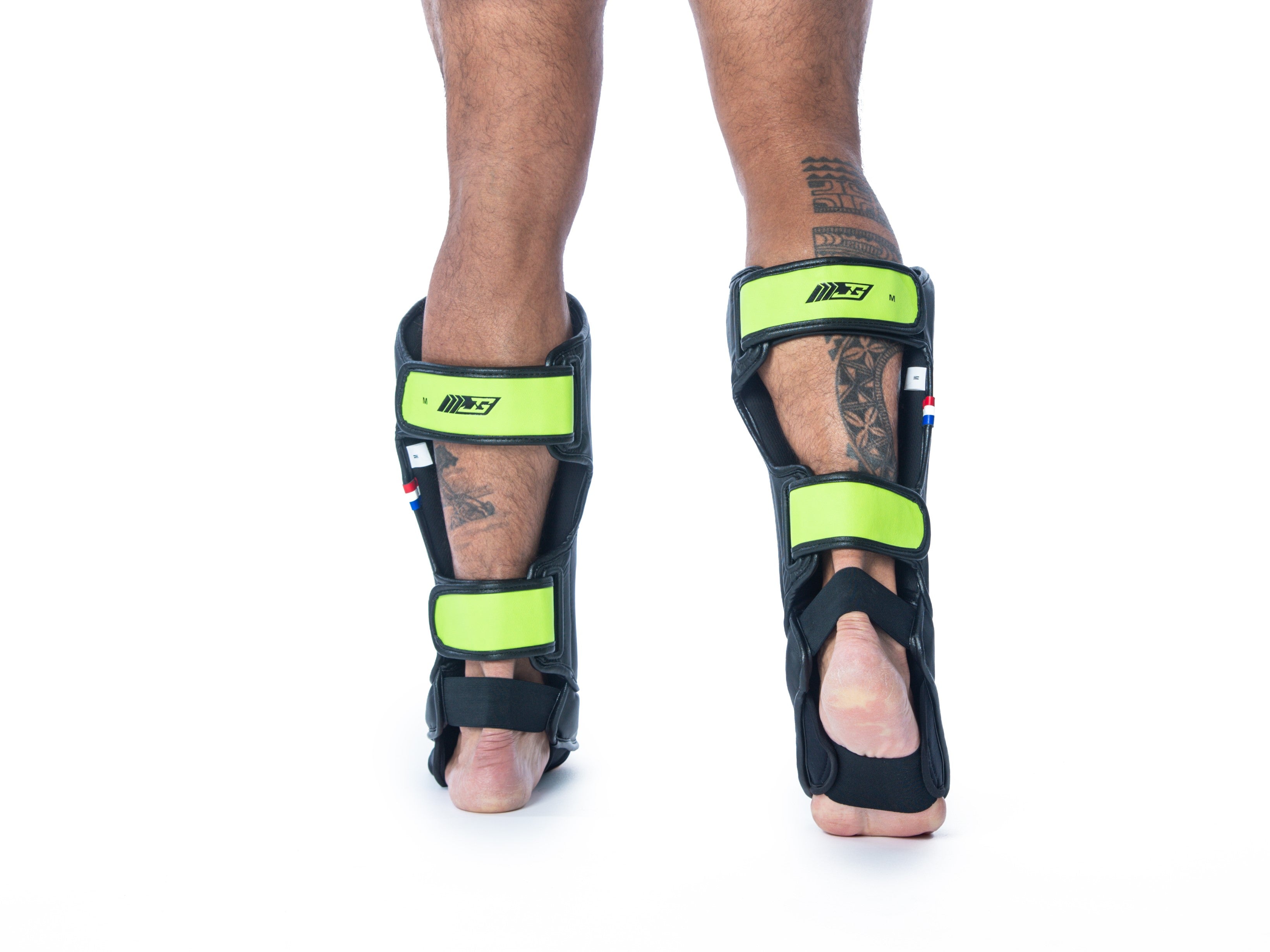 Joyagear Performance Scheenbeschermers Zwart/Limoengroen