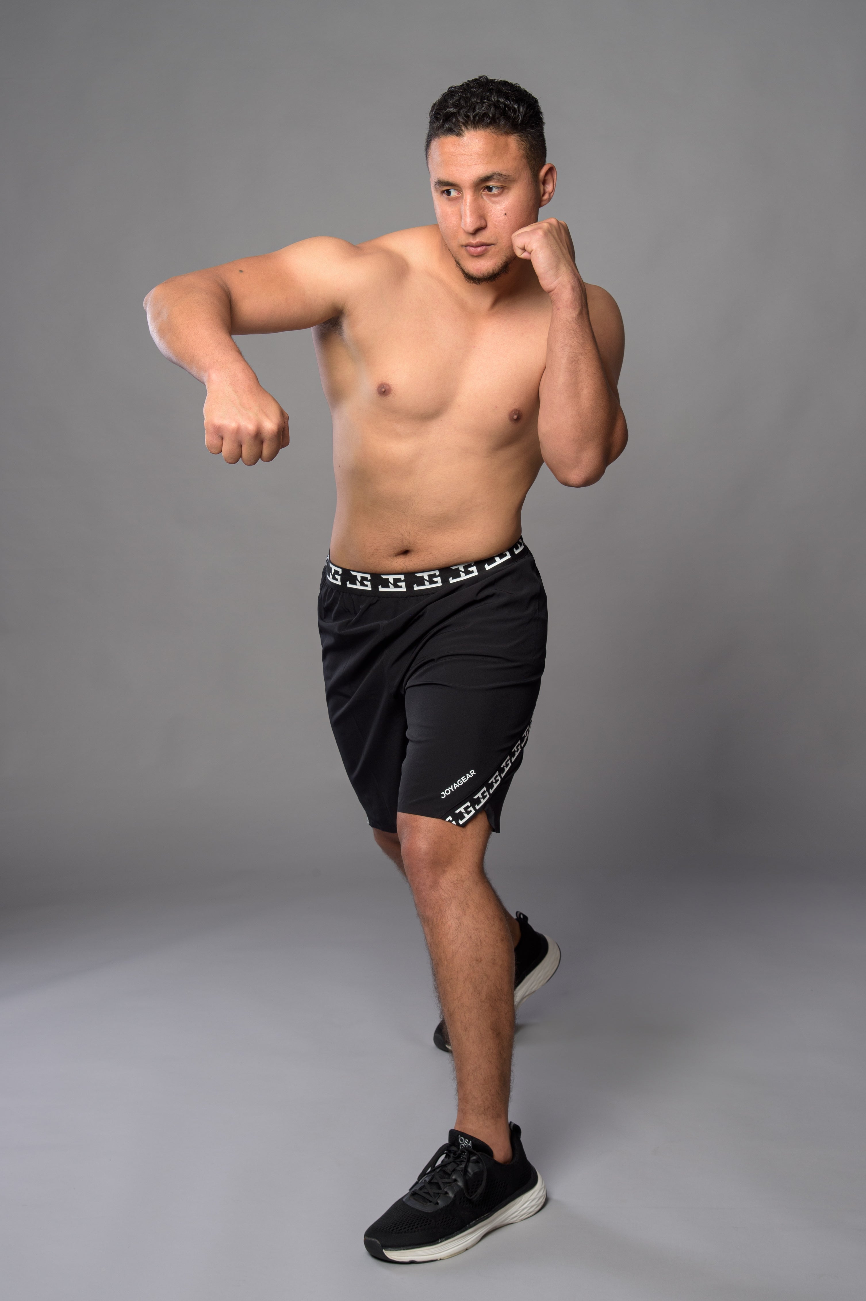 The Joyagear Essential MMA Broek - BLACK/WHITE