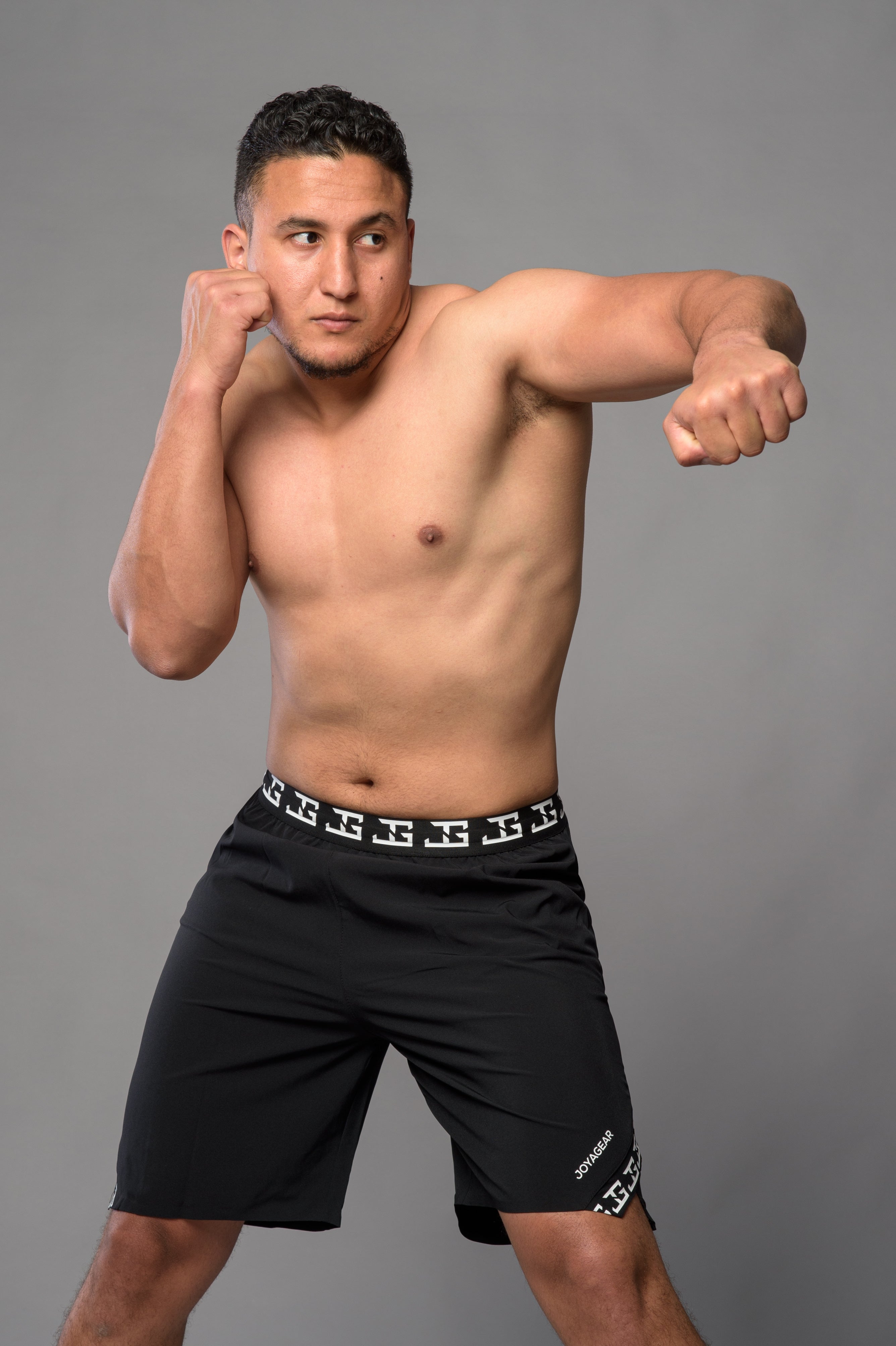 The Joyagear Essential MMA Broek - BLACK/WHITE