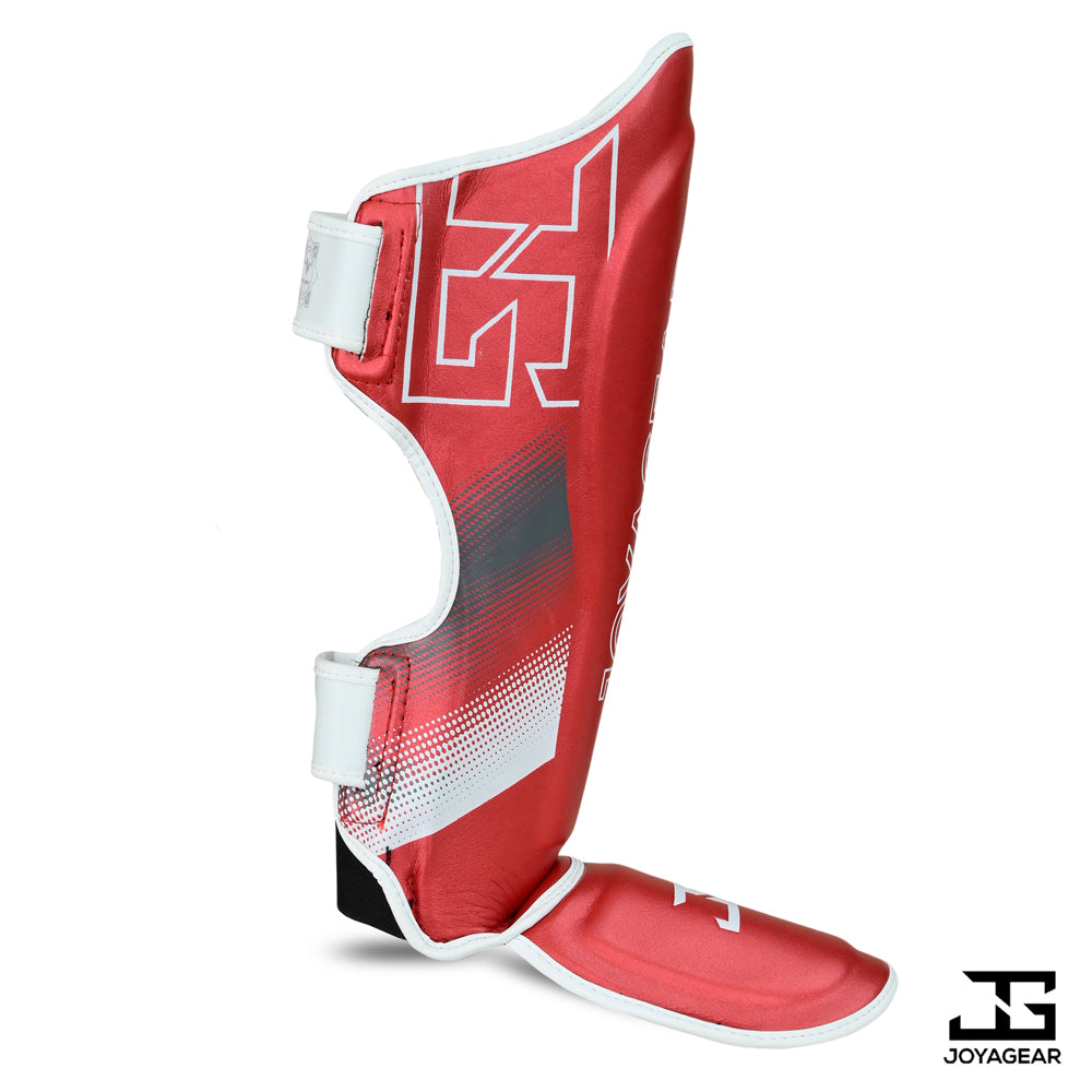 The Joyagear "Evolution" Shinguards- Red-White