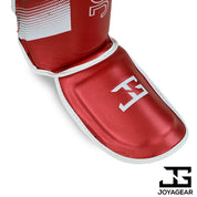 The Joyagear "Evolution" Shin Guards - Red-White