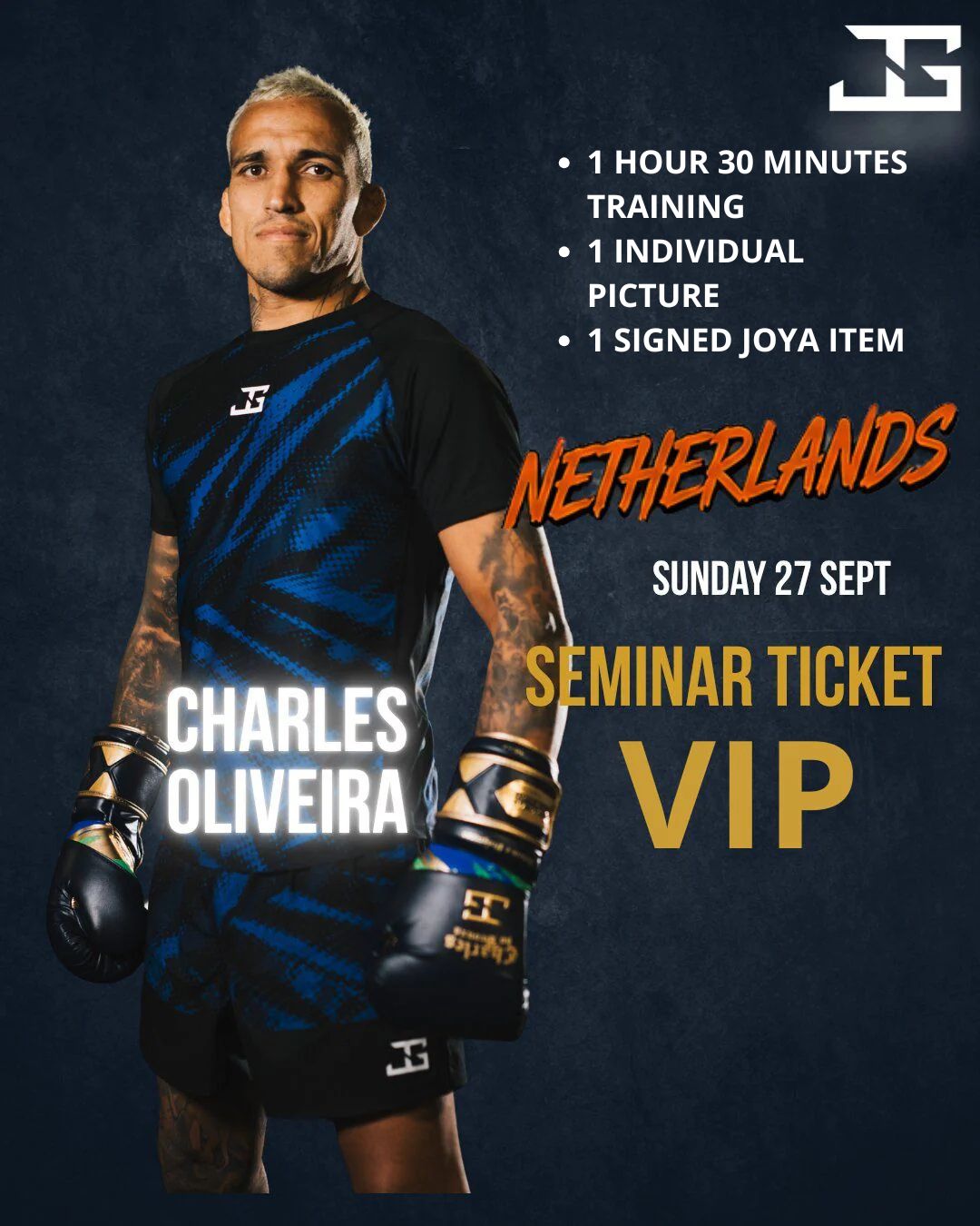 CHARLES OLIVEIRA VIP SEMINAR TICKET