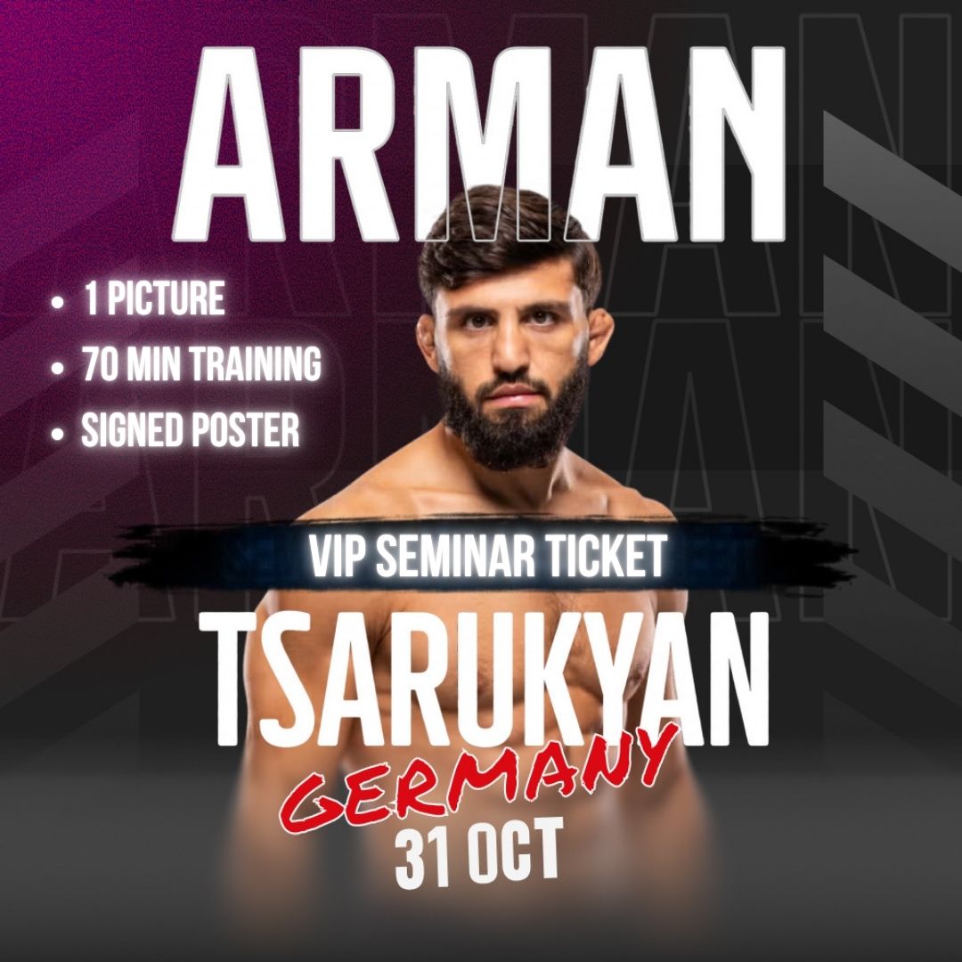 Arman Tsarukyan VIP SEMINAR Ticket Düsseldorf