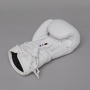 Joyagear Elite Performance Laces Boxing Gloves Leather White