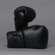 Joyagear Elite Performance Laces Boxing Gloves Leather Black