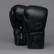 Joyagear Elite Performance Laces Boxing Gloves Leather Black