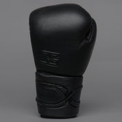 Joyagear Elite Performance Laces Boxing Gloves Leather Black