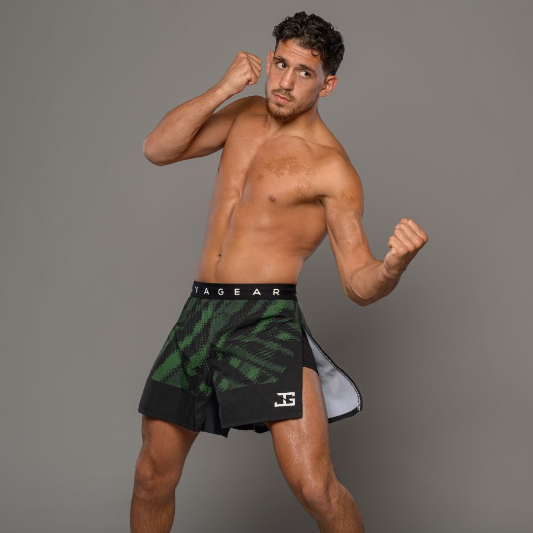 JOYAGEAR HIGH SPLIT ELITE MMA SHORT GROEN
