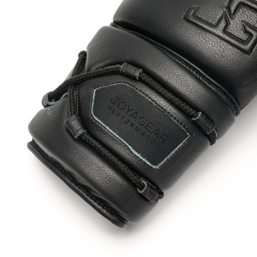 Joyagear Elite Performance Laces Boxing Gloves Leather White