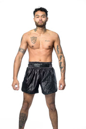 The Joyagear "Evolution" Kickboxing Shorts - BLACK/BLACK