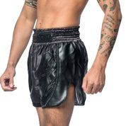 The Joyagear "Evolution" Kickboxing Shorts - BLACK/BLACK