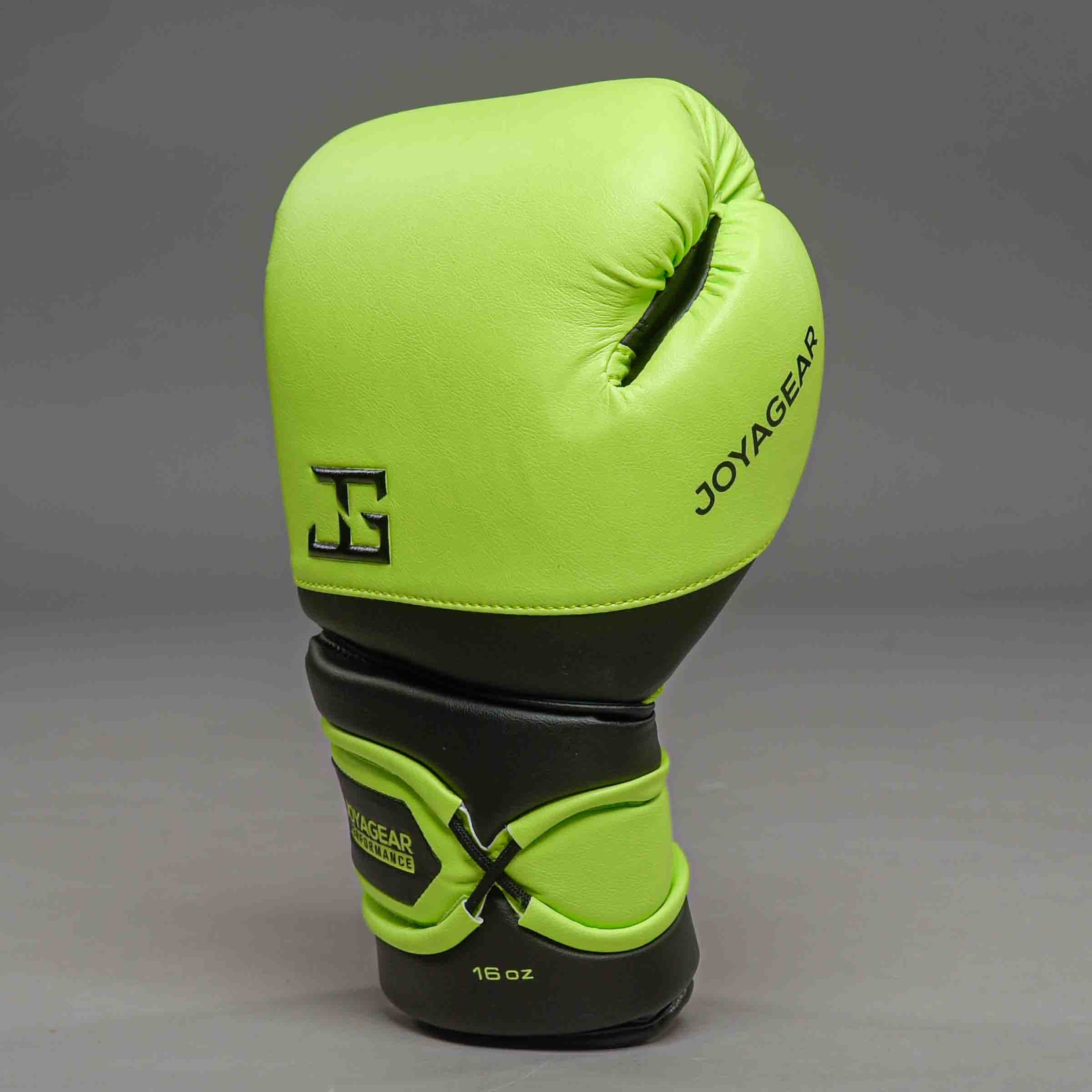 Joyagear Performance V2 Veters Bokshandschoenen Limoengroen/Zwart