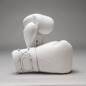 Joyagear Elite Performance Laces Boxing Gloves Leather White
