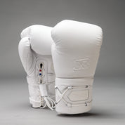 Joyagear Elite Performance Laces Boxing Gloves Leather White