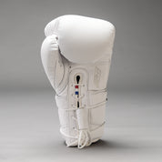 Joyagear Elite Performance Laces Boxing Gloves Leather White