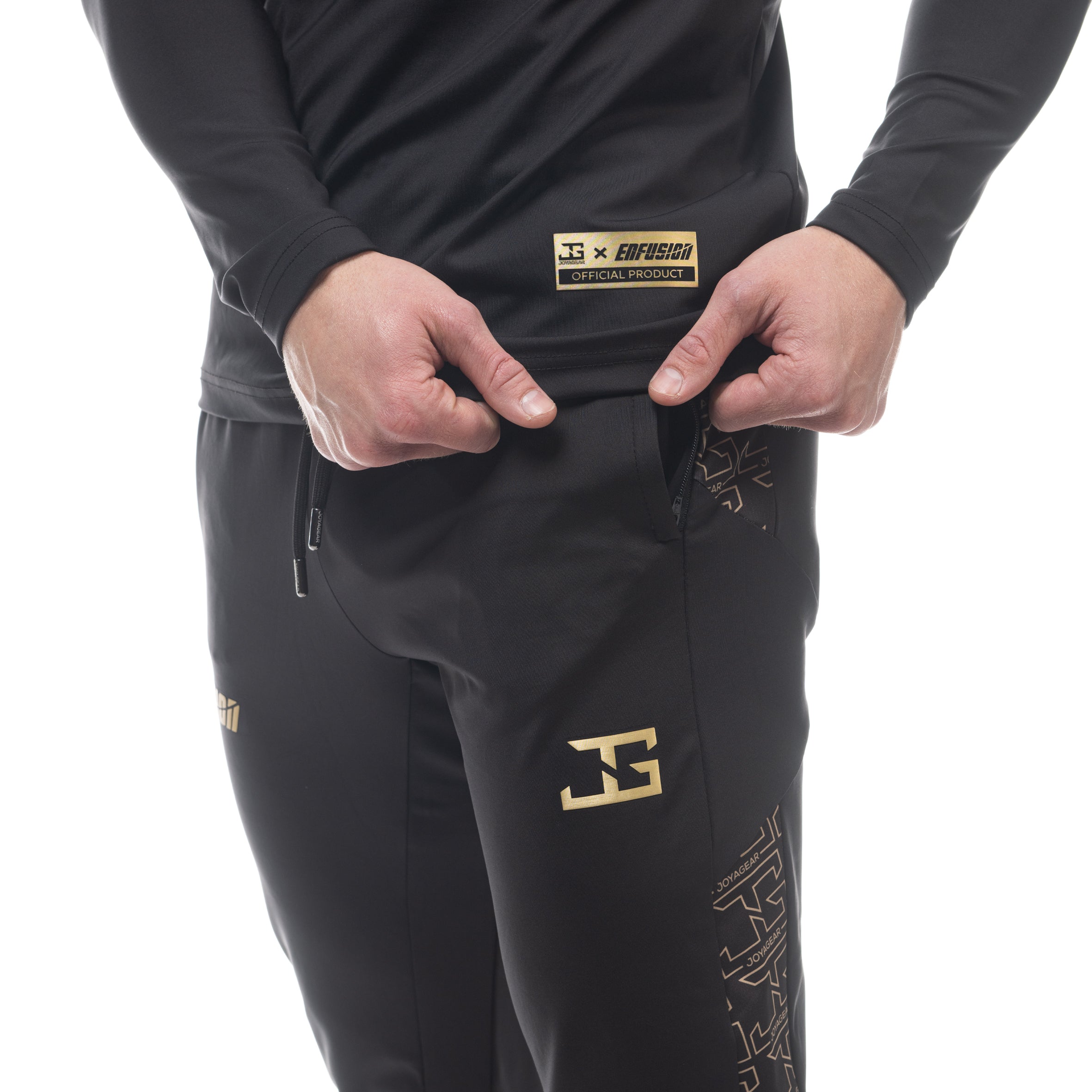 The Enfusion "Trilogy" Tracksuit – Black/Gold