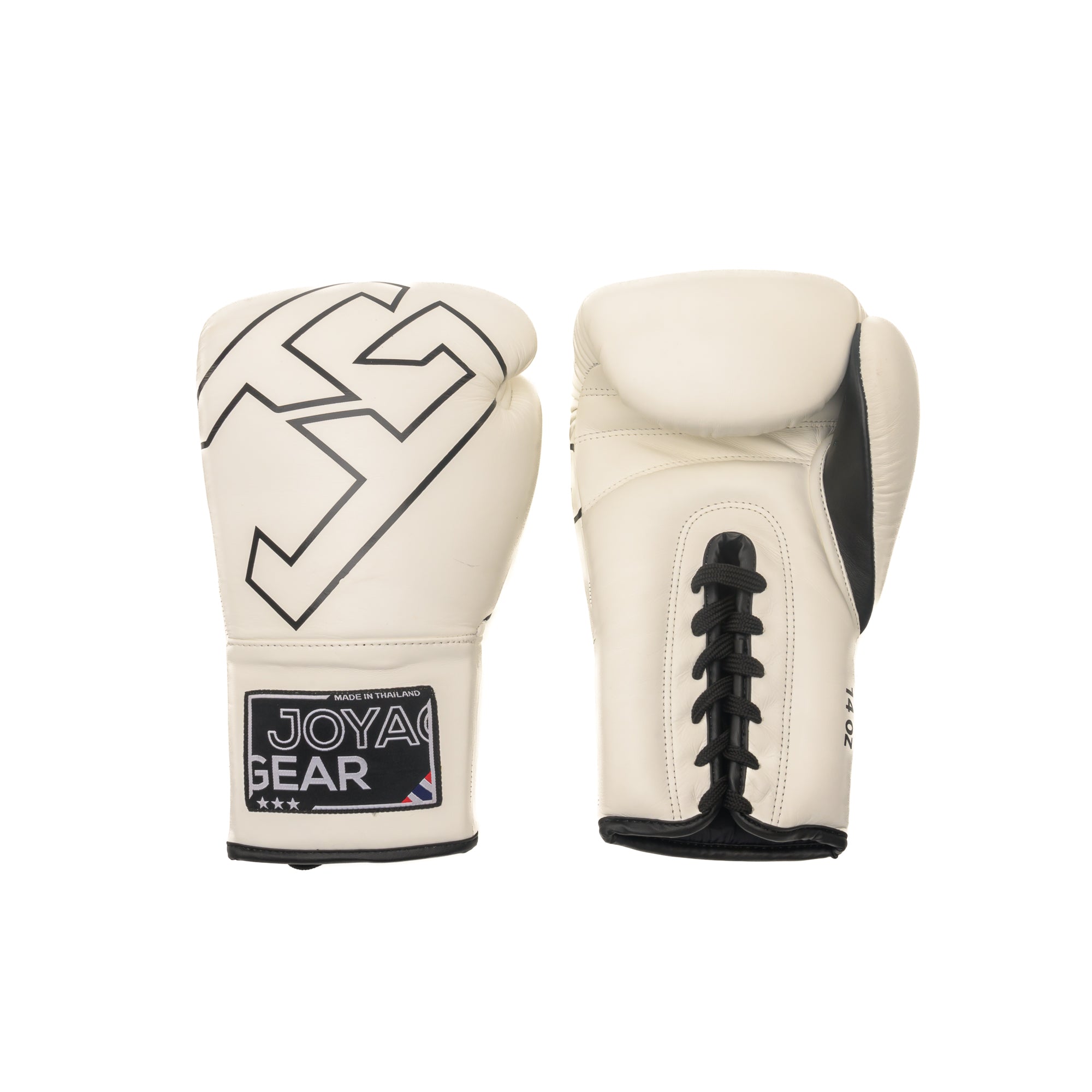 Joya Strike Laces (Kick) Boxing Gloves - White