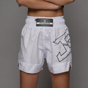 Joyagear Strike Kickboksbroek Dames Wit/Zwart