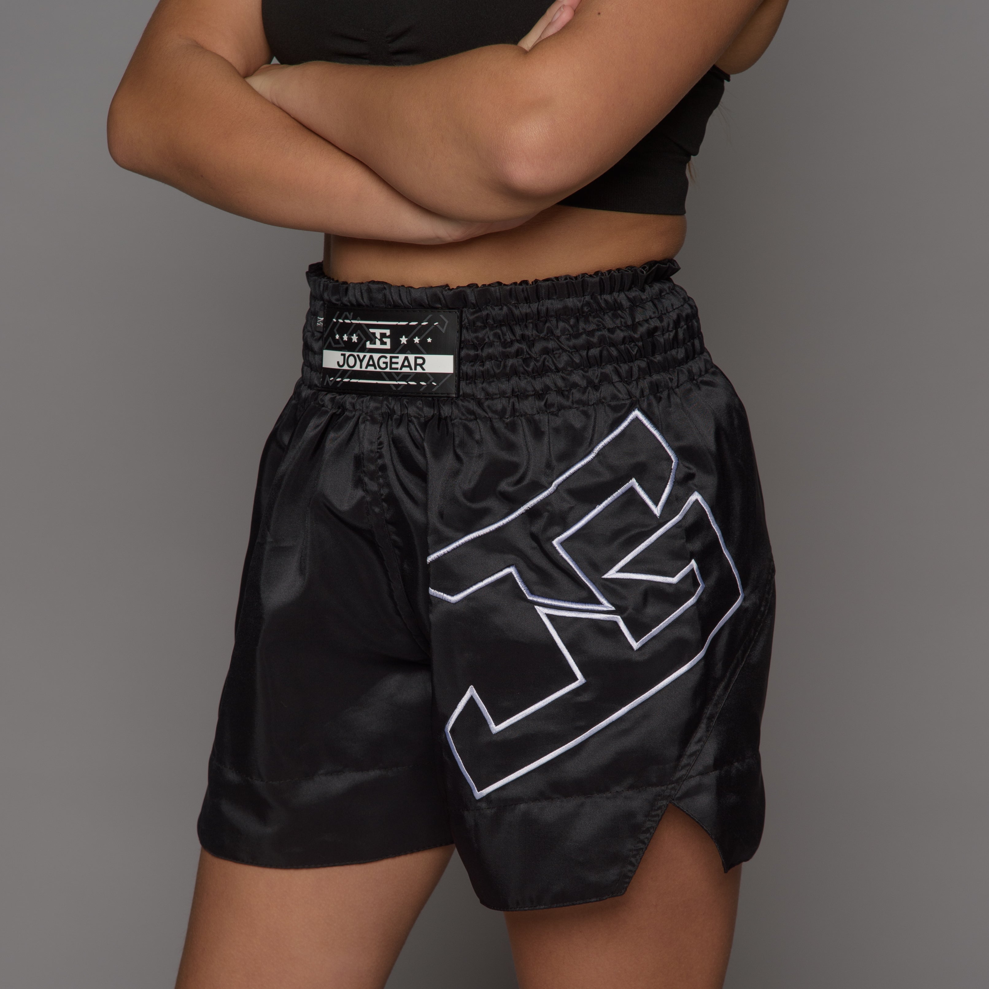 Joyagear Strike Kickboksbroek Dames Zwart/Wit