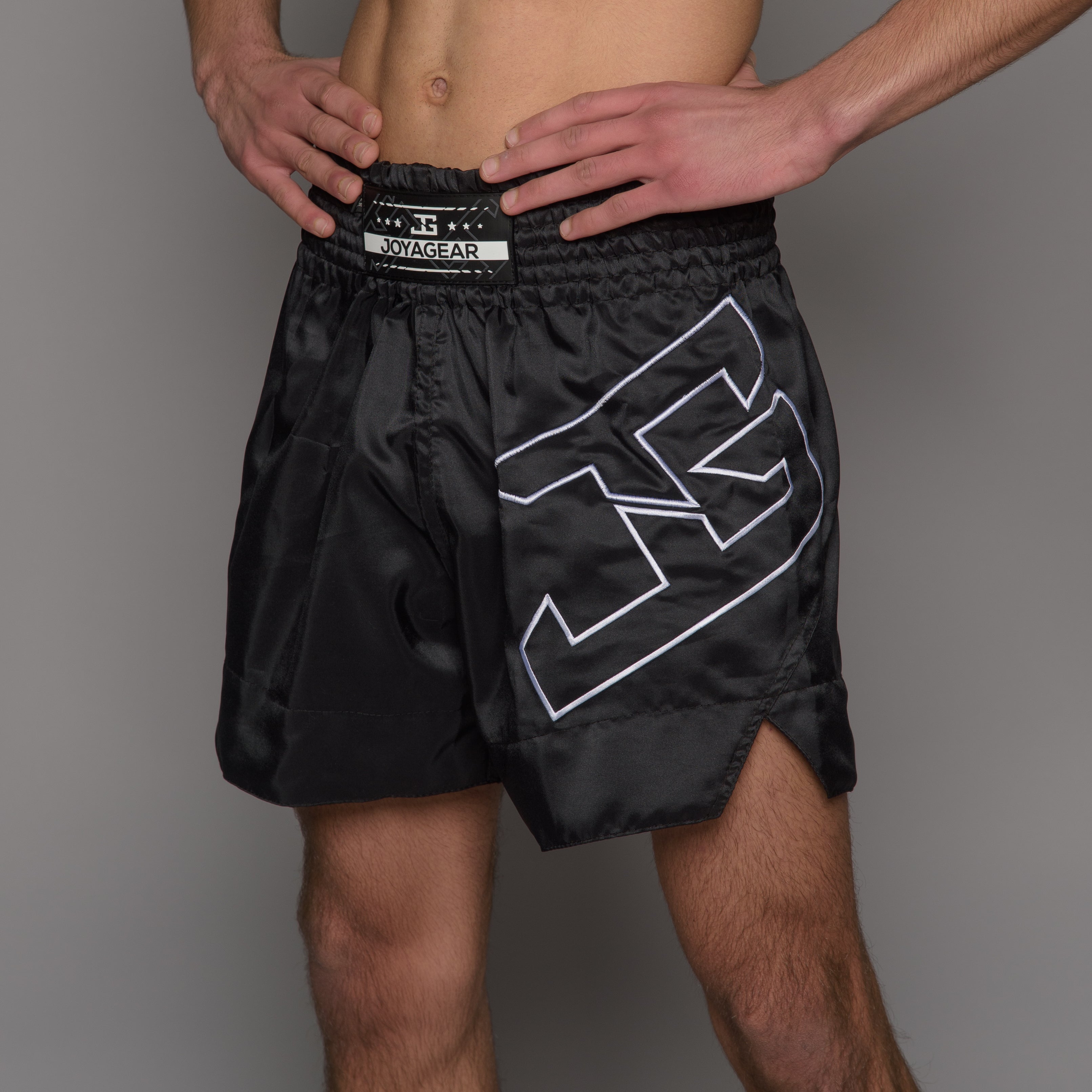 Joyagear Strike Muay Thai Shorts Men Black/White