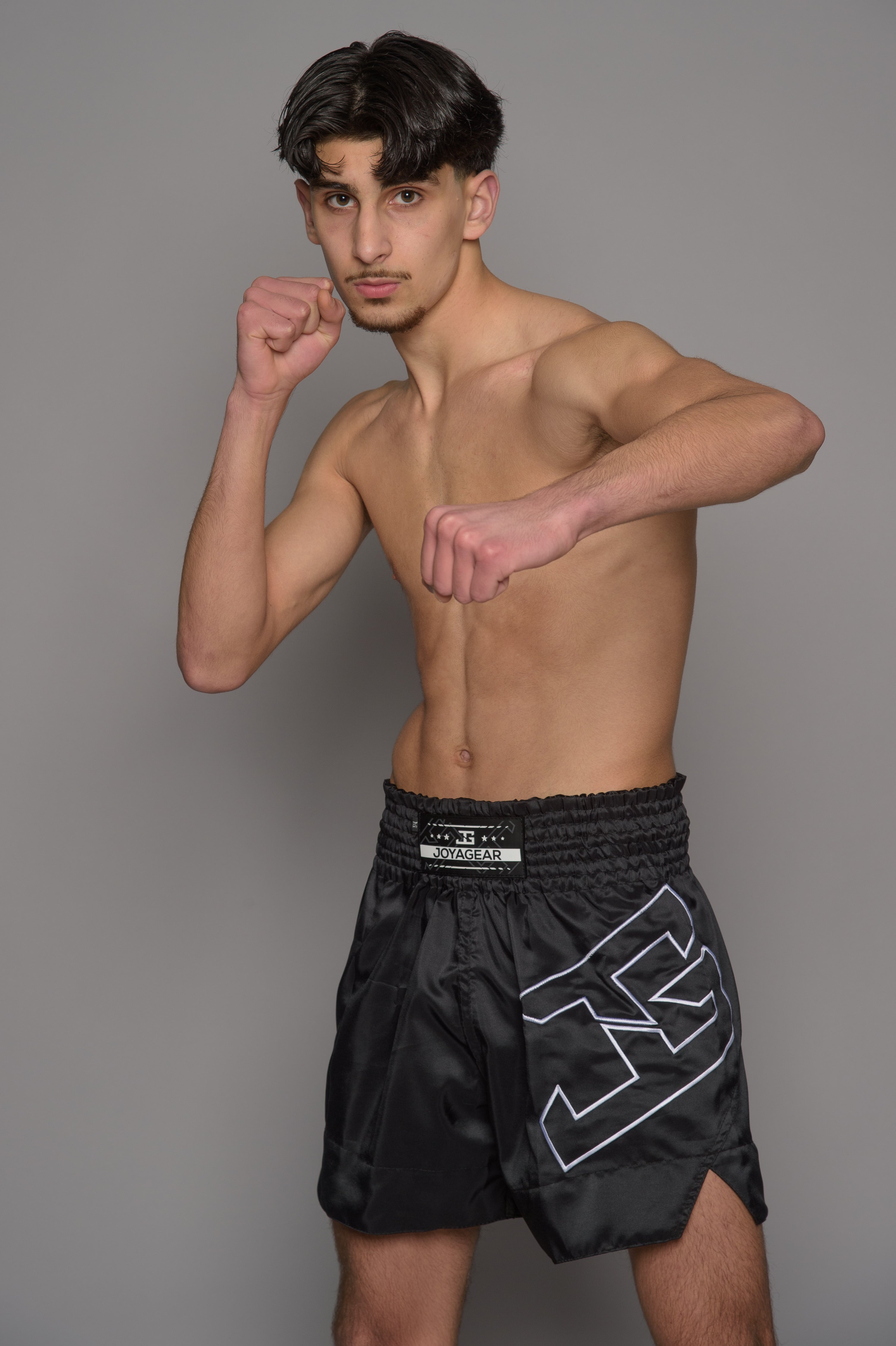 Joyagear Strike Muay Thai Shorts Men Black/White