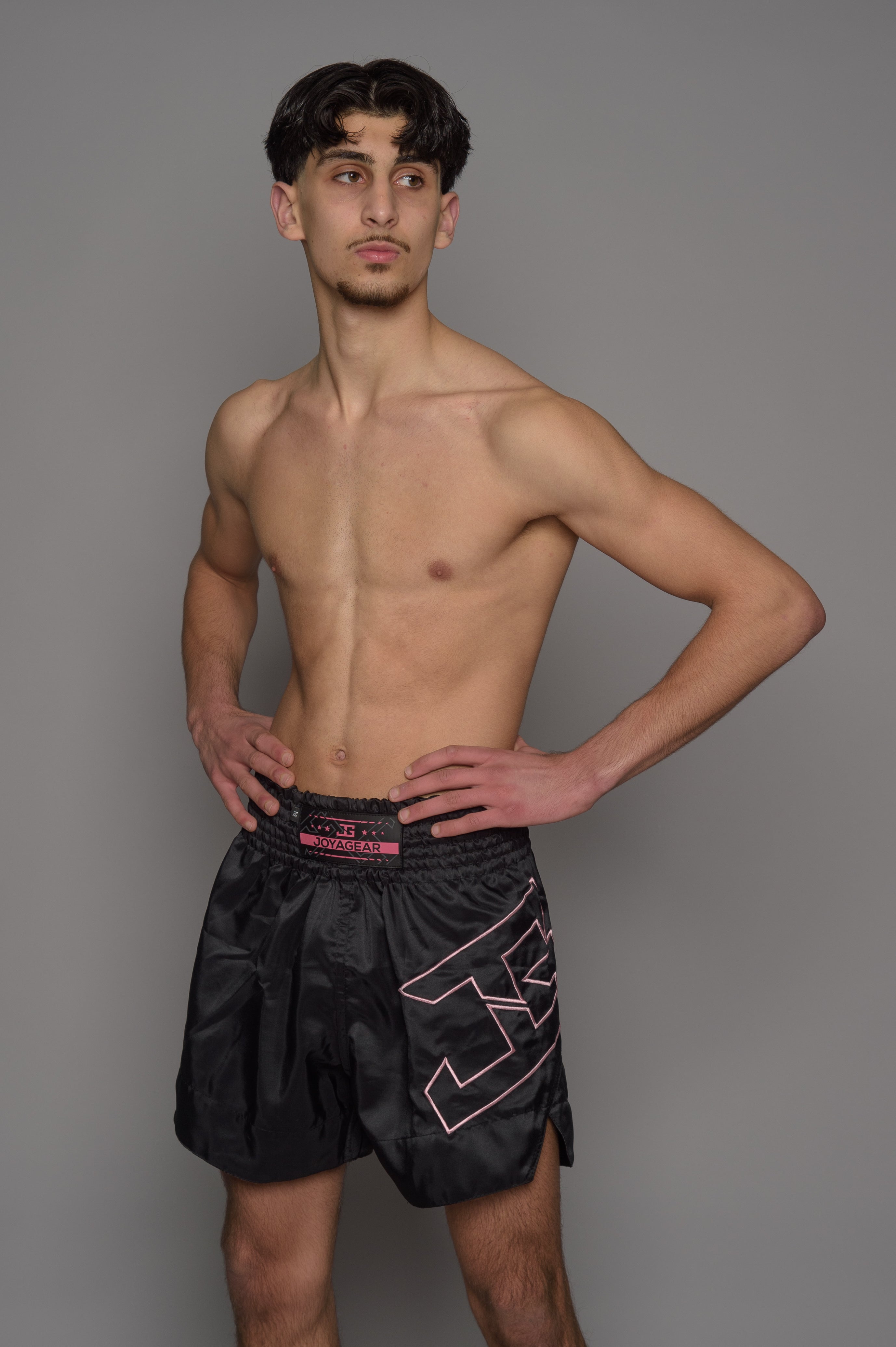 Joyagear Strike Kickboksbroek Heren Zwart/Roze