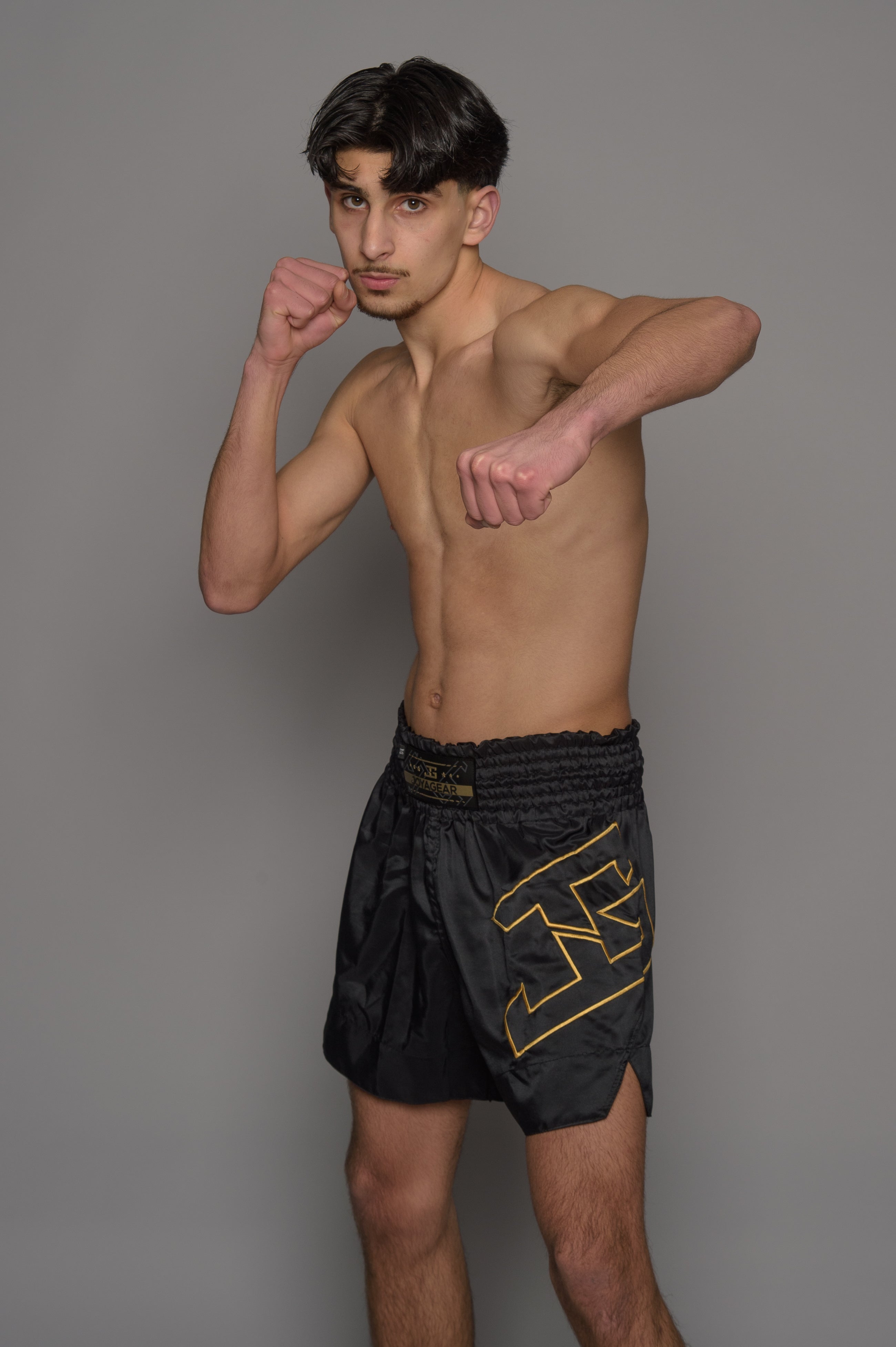 Joyagear Strike Kickboksbroek Heren Zwart/Goud