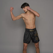 Joyagear Strike Kickboksbroek Heren Zwart/Goud