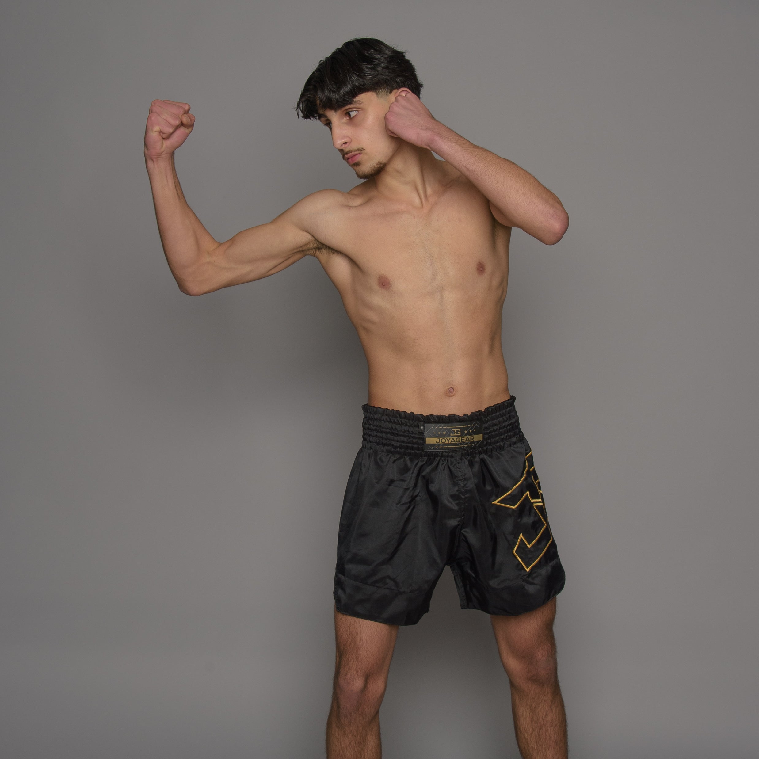 Joyagear Strike Kickboksbroek Heren Zwart/Goud