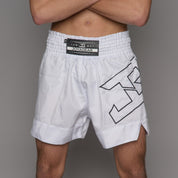 Joyagear Strike Kickboksbroek Heren Wit/Zwart