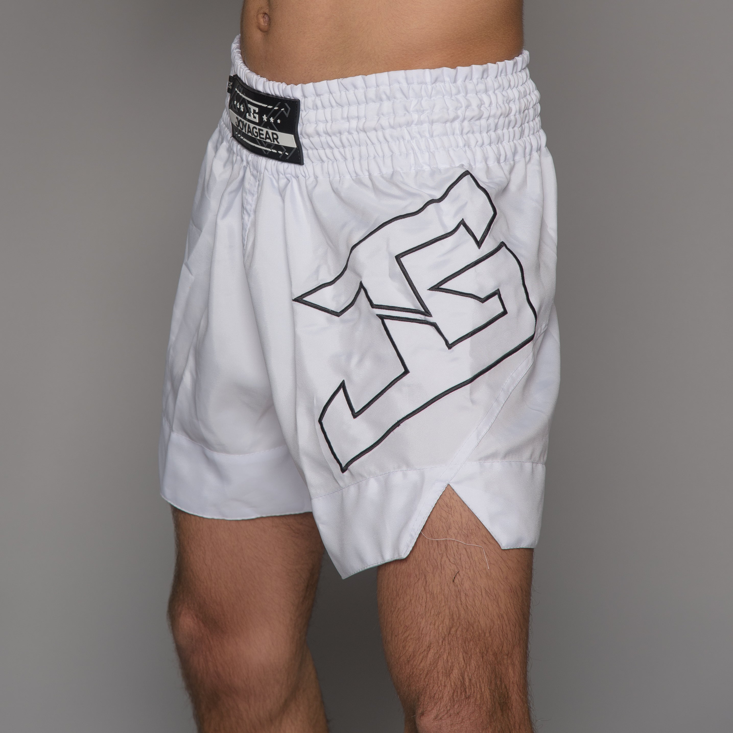 Joyagear Strike Kickboksbroek Heren Wit/Zwart