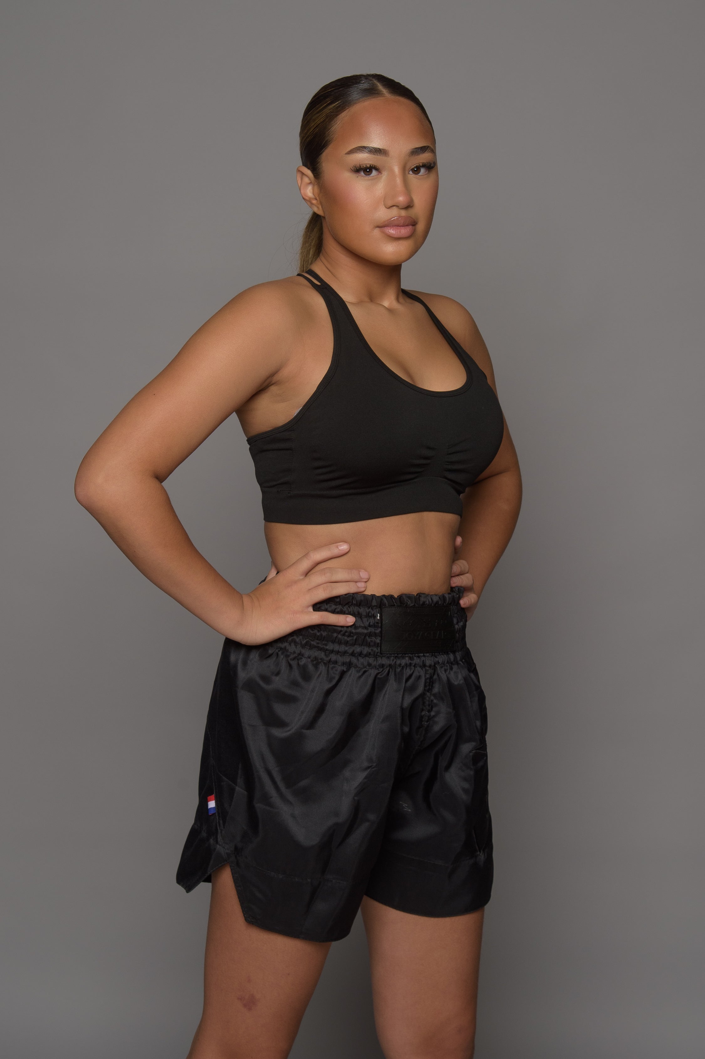 Joyagear Strike Kickboksbroek Dames Zwart/Zwart